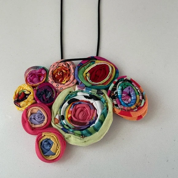 Ficklesticks Millefiori Bib Necklace - Picture 3 of 6